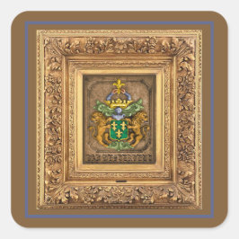 Westerfield, Niederländische Familienwappen. Quadratischer Aufkleber