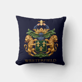 Westerfield niederländisches Familienwappen. Kissen