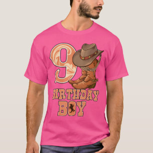 Western 9. Geburtstag Cowboy 9 Jahre alter Junge R T-Shirt
