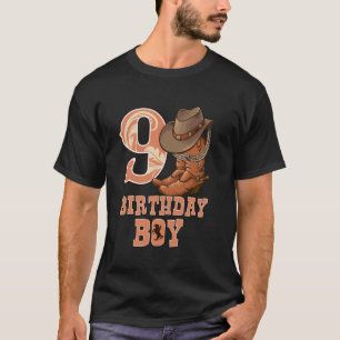 Western 9. Geburtstag Cowboy 9 Jahre alter Junge R T-Shirt