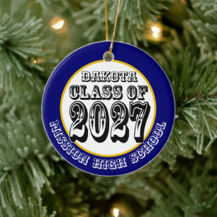 Western Abschlussklasse 2027 Foto Abitur Keramik Ornament