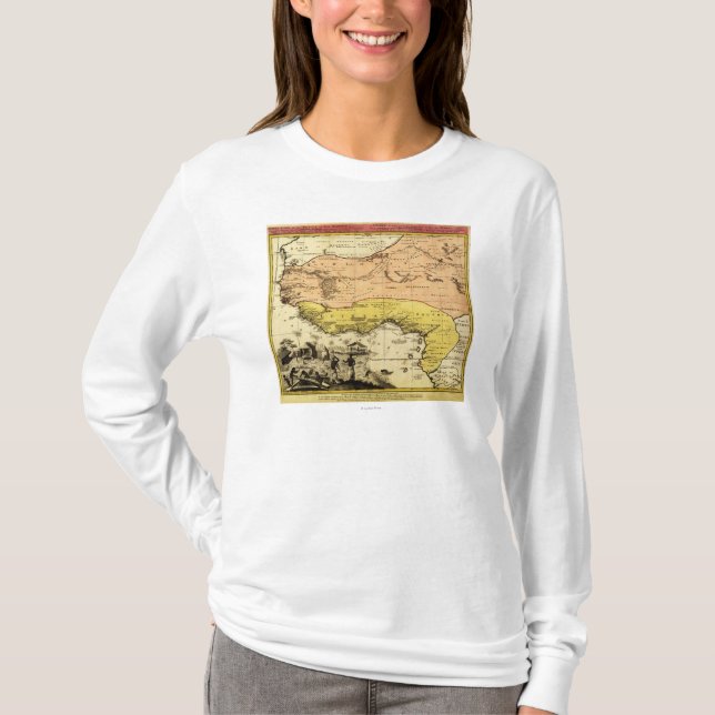 Western AfricaPanoramic MapWestern Afrika T-Shirt (Vorderseite)