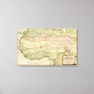 Western AfrikaPanoramablick Westafrika Leinwanddruck