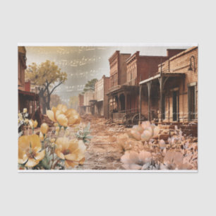 Western Altstadt Erinnerungen Vintage Dekoration Seidenpapier