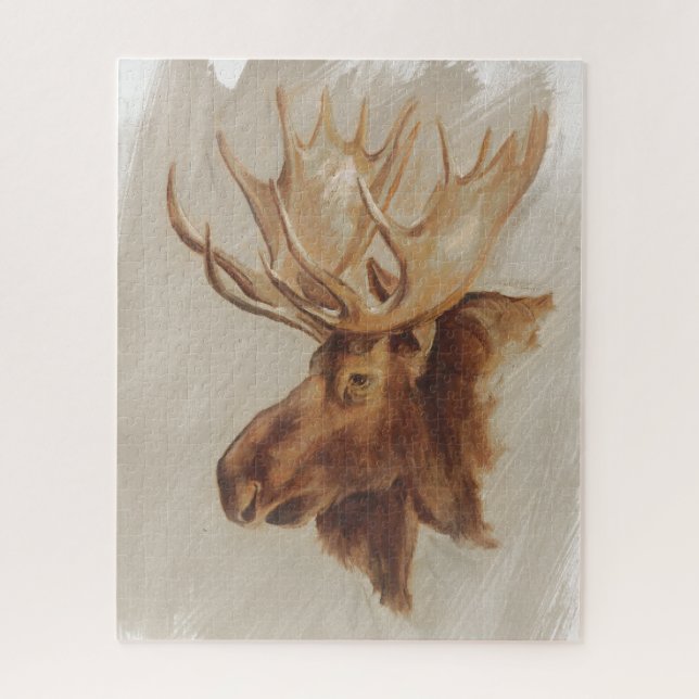 Western American Animal Study | Elche Portrait Puzzle (Vertikal)