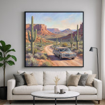Western American Drive - Malerischer Stil Kunst