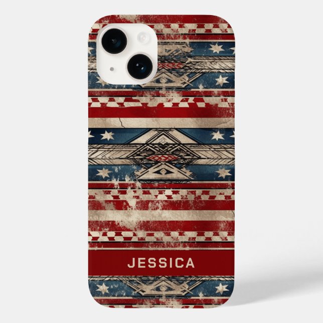 Western American Flag Case-Mate iPhone Hülle (Rückseite)