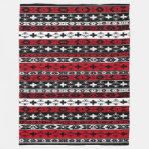 Western Amerikanische Ureinwohner Fleece Blanket