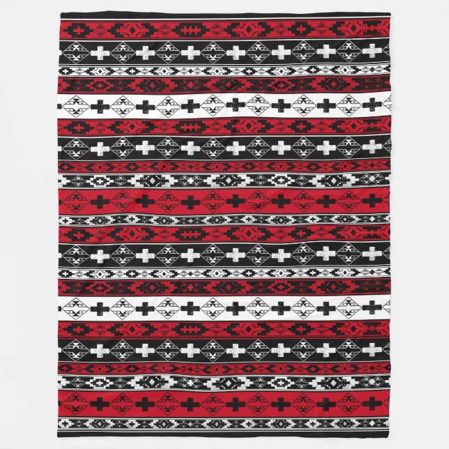 Western Amerikanische Ureinwohner Fleece Blanket (Vorderseite)