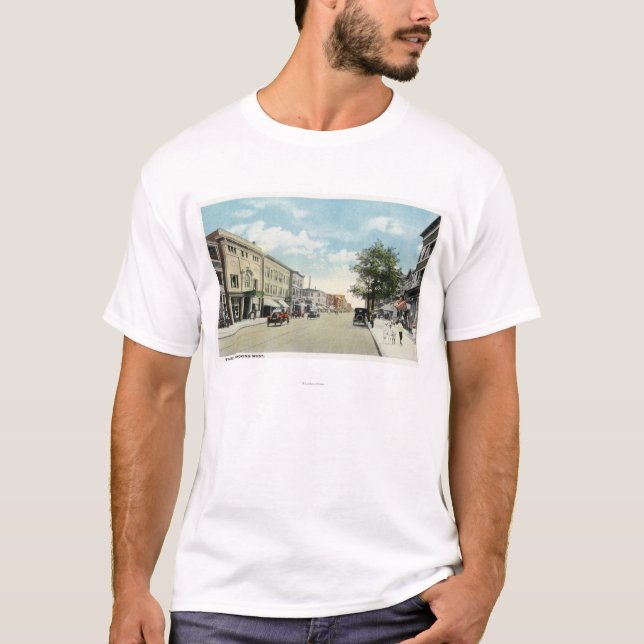 Western-Ansicht der Staats-Straße T-Shirt (Vorderseite)