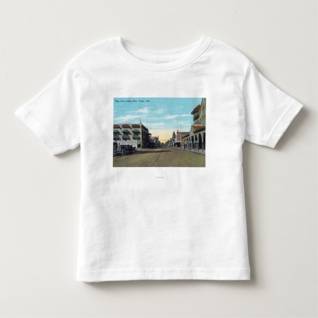 Western-Ansicht von HauptStreetVisalia, CA 2 Kleinkind T-shirt (Vorderseite)