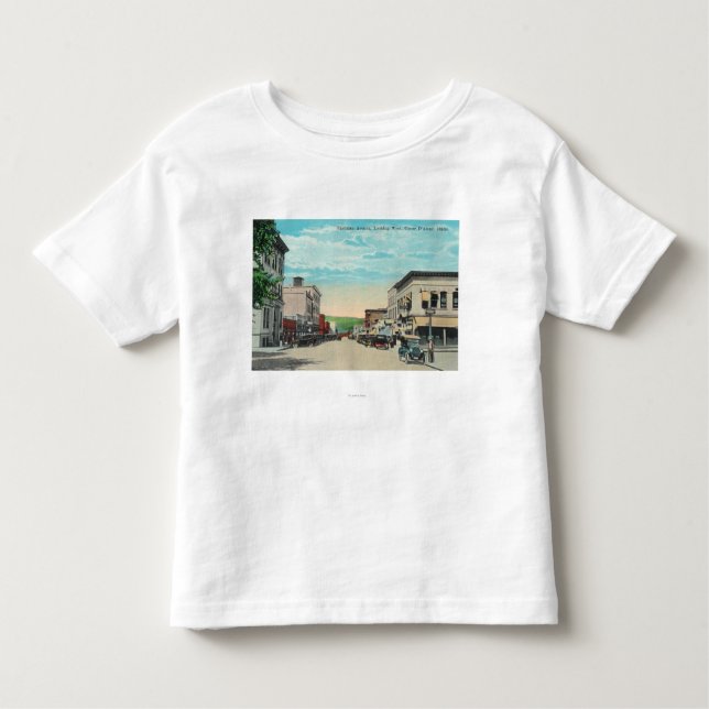 Western-Ansicht von Sherman-Allee Kleinkind T-shirt (Vorderseite)
