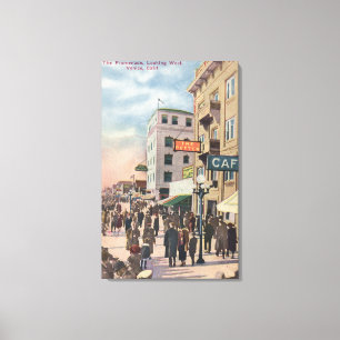 Western Aussicht auf die Promenade Leinwanddruck