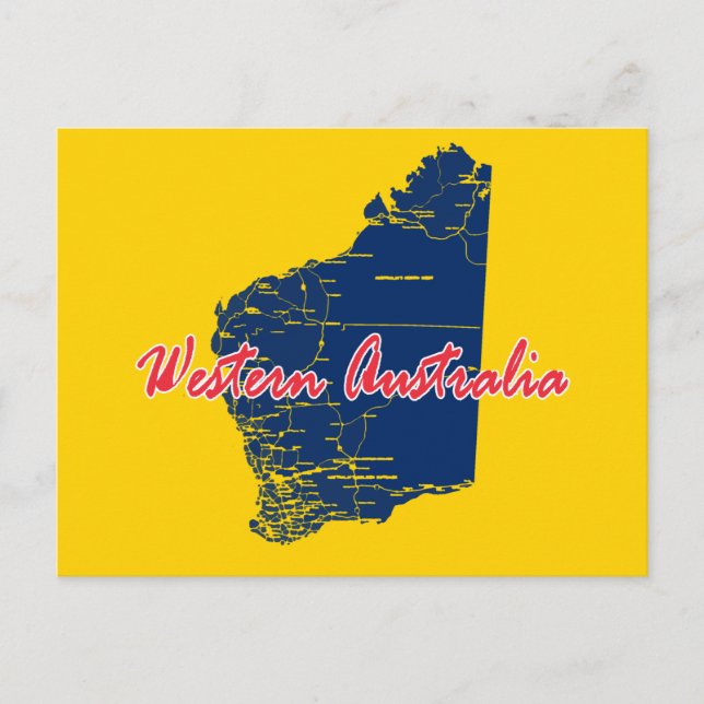 Western Australien Postkarte (Vorderseite)
