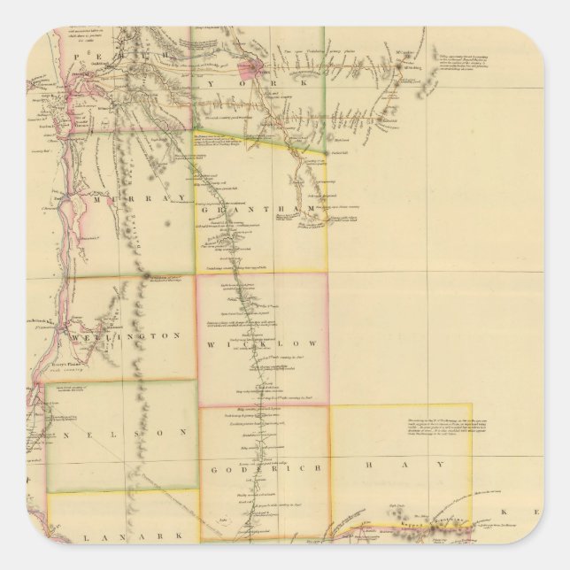 Western Australien Quadratischer Aufkleber (Vorderseite)