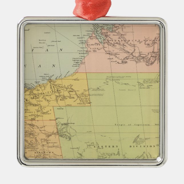 Western Australien Silbernes Ornament (Vorne)