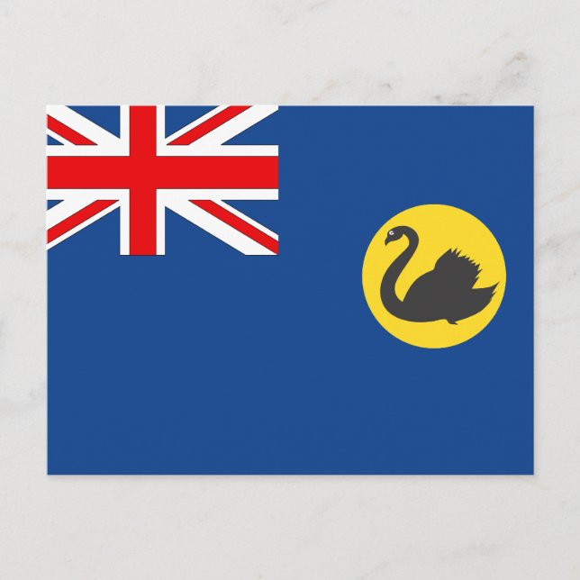 Western Australische Flagge Postkarte (Vorderseite)