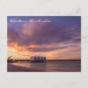 Western Australischer Sonnenuntergang Postkarte