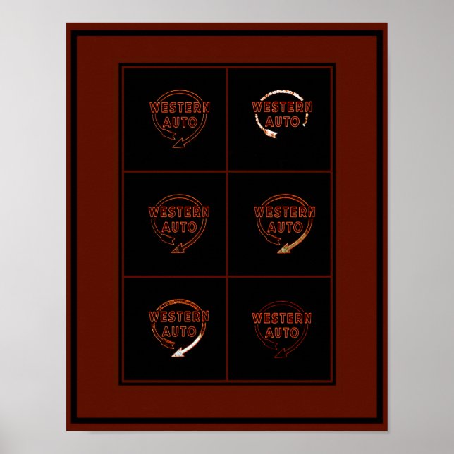 Western Auto Gebäude Sign, Kansas City, Missouri Poster (Vorne)