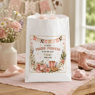 Western-Baby-Party Prairie Princess Geschenktütchen