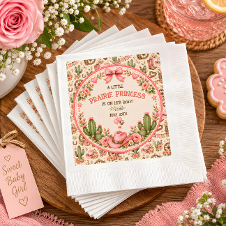 Western-Baby-Party Prairie Princess Serviette