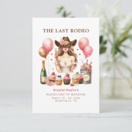 Western Bachelorette Einladung