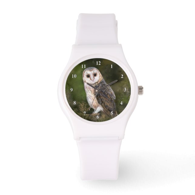 Western Barn Owl Uhrengeschenk Armbanduhr (Vorderseite)