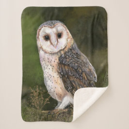 Western Barn Owl - Wasserfarbenmalerei Art Sherpadecke