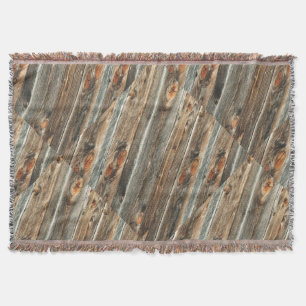 Western Barnwood Druckthrow-Decke Decke