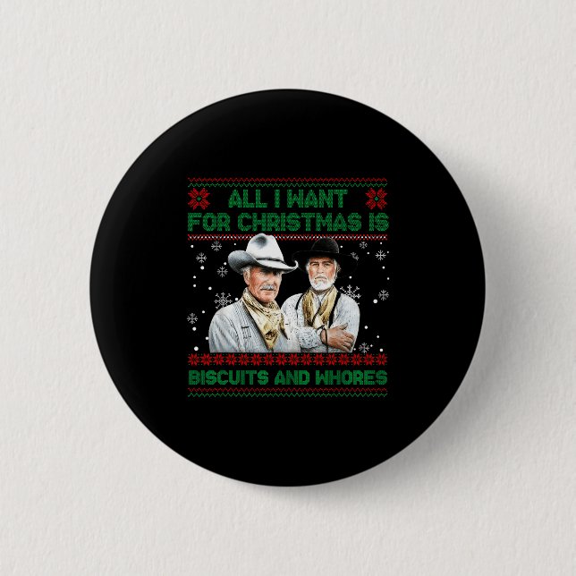 Western Biscuits And S Christmas Quote  Button (Vorderseite)