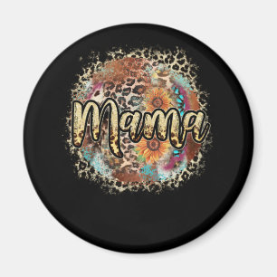 Western Bleached Turquoise Cowgirl Rodeo Mama Magnet
