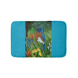 Western Bluebird Bath Mat Badematte