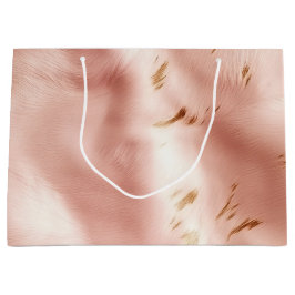 Western Blush Pink Imitats Cowhide Geburtstag Große Geschenktüte