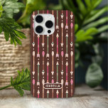 Western Boho Arrows Wüste Cowgirl Personalisiert Case-Mate iPhone Hülle<br><div class="desc">Western Boho Pfeile Wüste Cowgirl Personalisiert Pattern iPhone 15 Pro Max Hüllen bietet boho Pfeile und ist mit Ihrem individuelle Name personalisiert. Ideal für Geschenkpackungen zum Geburtstag,  Weihnachten und Feiern. Erstellt von Evco Studio www.zazzle.com/store/evcostudio</div>