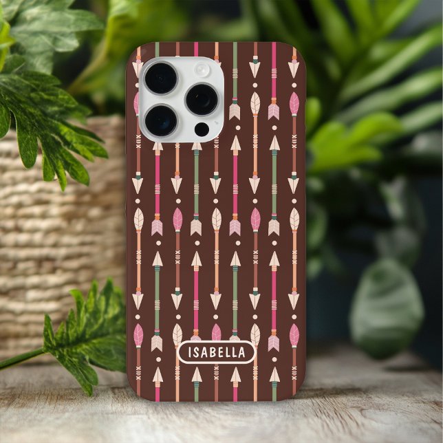 Western Boho Arrows Wüste Cowgirl Personalisiert Case-Mate iPhone Hülle (Von Creator hochgeladen)