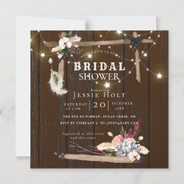 Western Boho Brautparty Magneteinladung