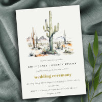 Western Boho Cactus Wüste Landscape Wedding