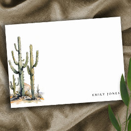 Western Boho Cactus Wüste Landscape Wedding Mitteilungskarte