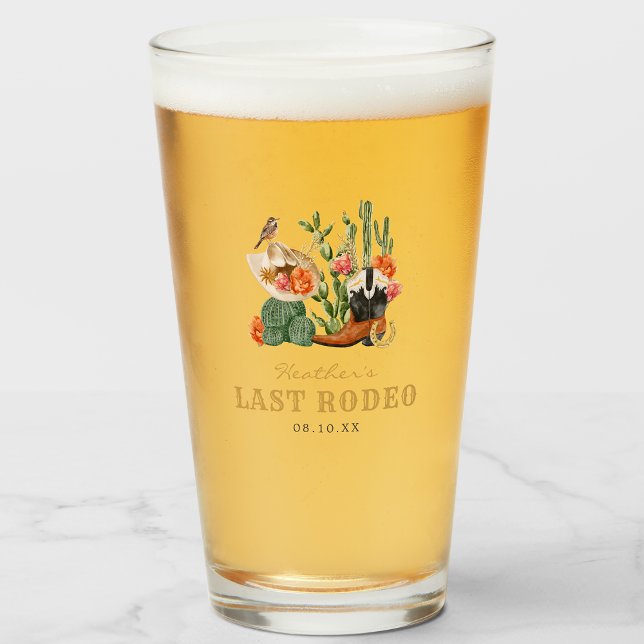 Western Boho Glas (Western Theme Boho Drinking Glass by Painted Paperie)