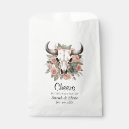 Western Boho Kuh Bläschen Schädelsage Hochzeit Geschenktütchen