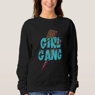 Western Boho Leopard Turquoise Rodeo Girl Sweatshirt