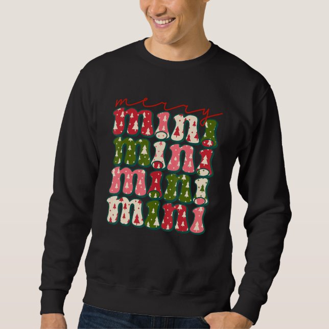 Western Boho Retro Christmas Mimi Mom Mother Sweatshirt (Vorderseite)