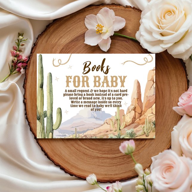 Western Books for Baby Card Begleitkarte (Von Creator hochgeladen)