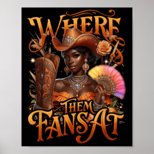 Western Boot Halloween Southern Cowgirl, wo sie Poster