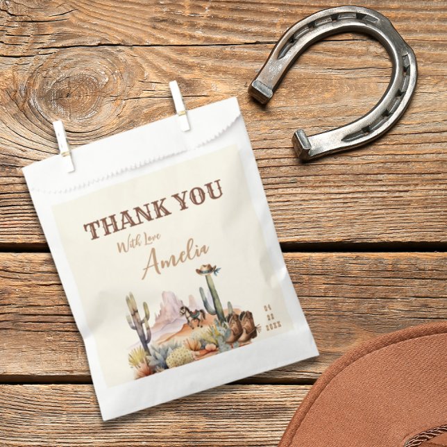 Western Boy Ein kleiner Cowboy Rustikale Babydusch Geschenktütchen (Von Creator hochgeladen)