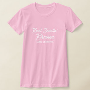 Western Bridesmaid Boot Scootin' T-Shirt