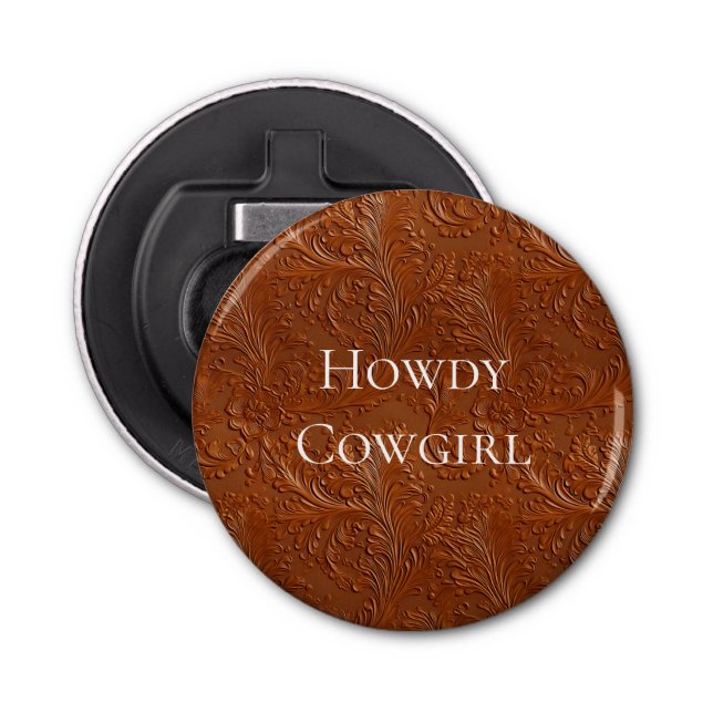 Western Brown Bohemisch Art Flaschenöffner (Vorderseite)