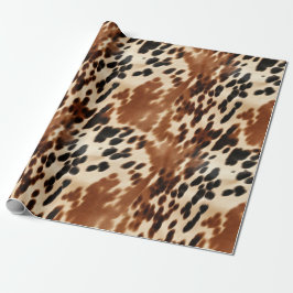 Western Brown Cowhide Geschenkpapier