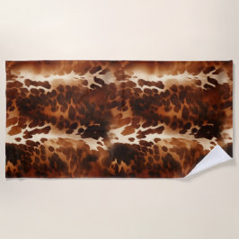 Western Brown Cowhide Strandtuch