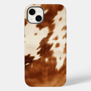 Western Brown Cream Cowhide Case-Mate iPhone 14 Plus Hülle